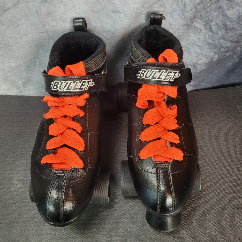 Chicago Bullet Roller Skates Men 7 Black Good Speed Rink Quad Racing Skates